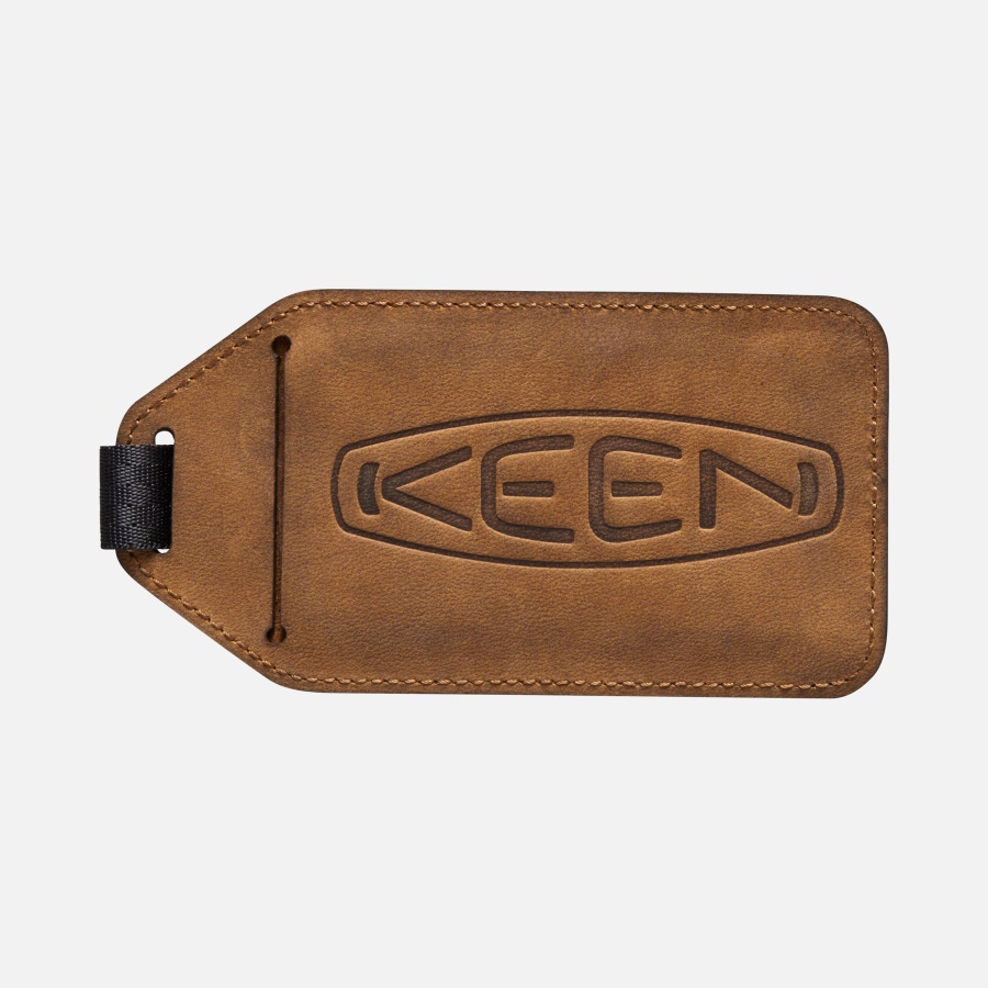 Brauner Kofferanhänger Scharf